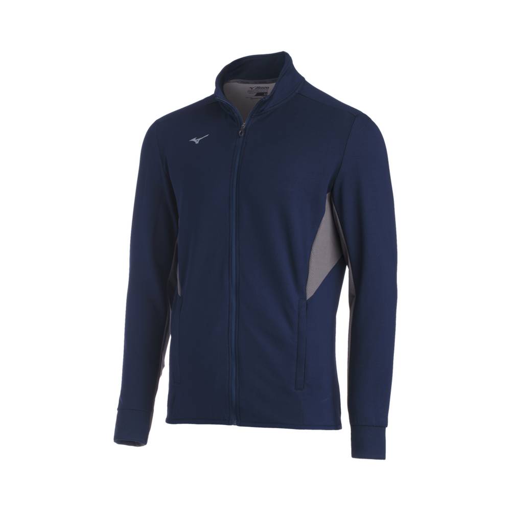 Casaco Mizuno Elite Thermal - Homem - Azul Marinho/Cinzentas - FVJSX4602